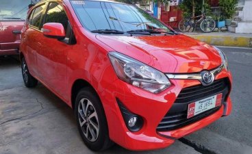 Red Toyota Wigo 2018 Hatchback Automatic Gasoline for sale in Manila