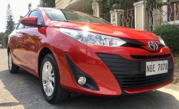 Red Toyota Vios 2018 Sedan Automatic Gasoline for sale in Manila