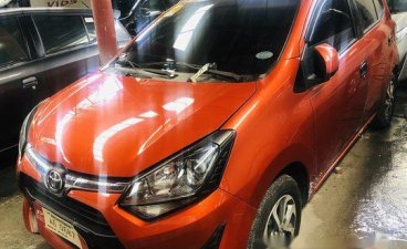 Orange Toyota Wigo 2018 for sale in Quezon City 