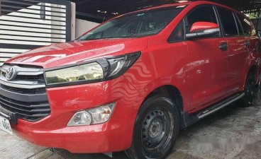 Selling Red Toyota Innova 2017 Manual Diesel at 28000 km 