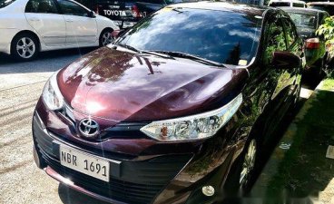 Red Toyota Vios 2018 Automatic Gasoline for sale 