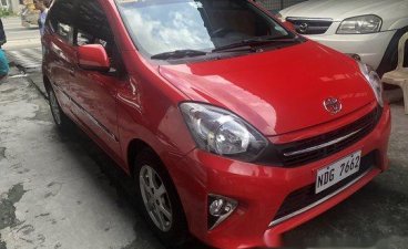 Selling Red Toyota Wigo 2017 Automatic Gasoline at 19000 km 