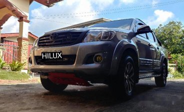 Silver Toyota Hilux 2015 for sale in Lipa 