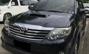 Black Toyota Fortuner 2014 at 75000 km for sale 
