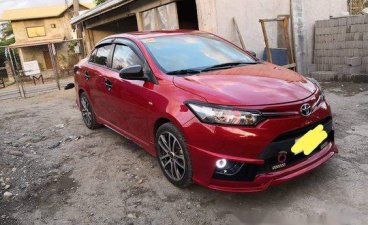 Red Toyota Vios 2016 at 50000 km for sale