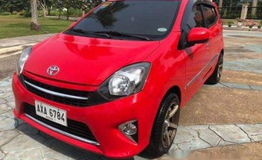 Red Toyota Wigo 2015 for sale in Cebu 