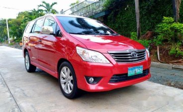 Red Toyota Innova 2013 Manual Diesel for sale