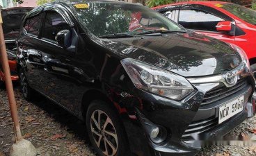 Black Toyota Wigo 2018 Automatic Gasoline for sale
