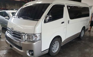 Selling white 2019 Toyota Hiace in Quezon City