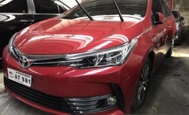 Red Toyota Corolla altis 2018 Manual Gasoline for sale 