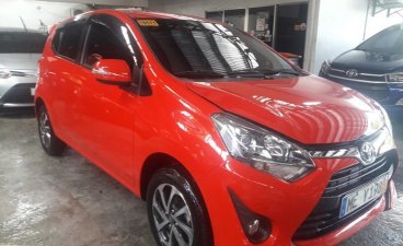 Red Toyota Wigo 2019 for sale in Quezon City