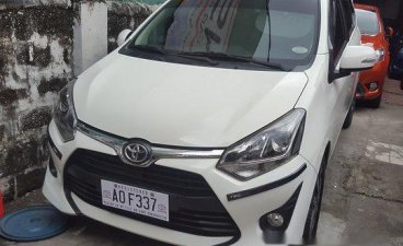 White Toyota Wigo 2017 at 20000 km for sale 