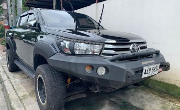 Black Toyota Hilux 2016 for sale in Quezon City