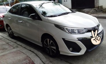 Selling Pearlwhite Toyota Vios 2019 in Quezon City