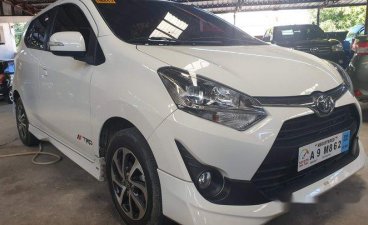 White Toyota Wigo 2019 Automatic Gasoline for sale 