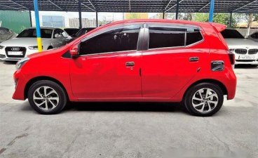 Selling Red Toyota Wigo 2018 Automatic Gasoline at 7000 km