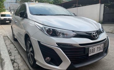 Selling Pearl White Toyota Vios 2019 in Quezon City 