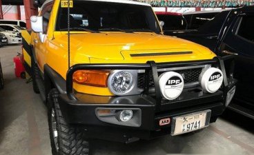 Yellow Toyota Fj Cruiser 2016 for sale in Quezon City