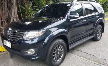 Black Toyota Fortuner 2015 SUV / MPV at Automatic  for sale in Manila