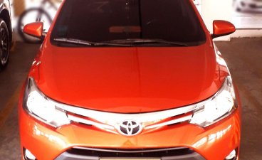 Orange Toyota Vios 2016 Sedan at Automatic  for sale in Manila