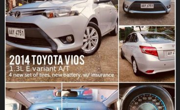 Silver Toyota Vios 2014 for sale in Paranaque City