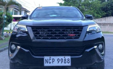 Black Toyota Fortuner 2019 for sale in Davao City