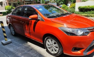 Orange Toyota Vios 1.5 G Manual 2014 for sale in Pasig