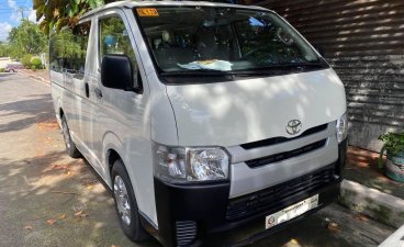 White Toyota Hiace Manual 2019 for sale in Quezon City