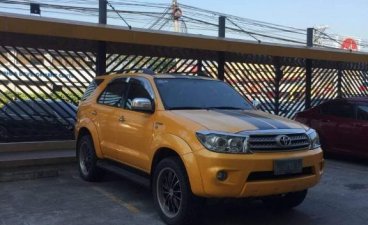 Yellow Toyota Fortuner 2009 for sale in Quezon City