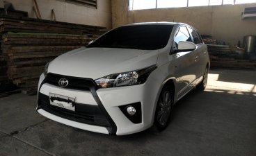 White Toyota Yaris 2015 for sale in Cebu City
