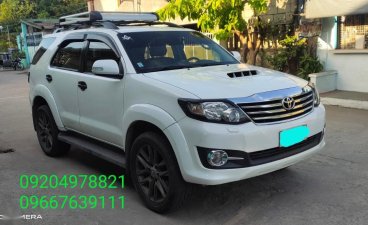 Pearl White Toyota Fortuner 2015 for sale in Orani