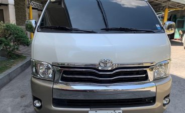 Selling Pearlwhite Toyota Hiace Super Grandia 2018 in Quezon