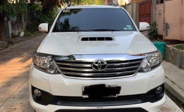 Pearl White Toyota Fortuner 2014 for sale in Manila