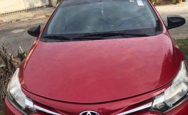 Red Toyota Vios 2016 for sale in Manual