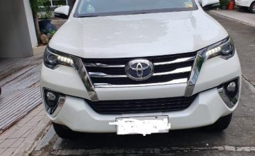 Pearl White Toyota Fortuner 2017 for sale in Makati