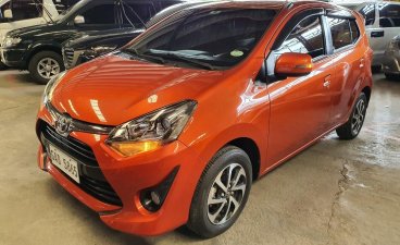 Orange Toyota Wigo 2018 for sale in Quezon City