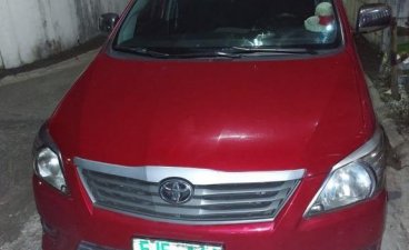 Red Toyota Innova 2013 for sale in Bulacan