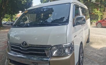 Sell Pearl White 2019 Toyota Hiace in Quezon City
