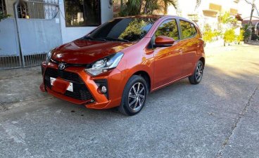 Sell Orange 2020 Toyota Wigo in Quezon City