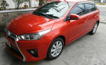 Orange Toyota Yaris 2017 for sale in Quezon 