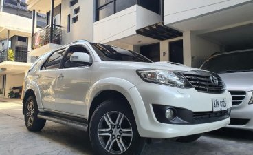 Sell Pearl White 2015 Toyota Fortuner in Quezon City