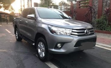 Grey Toyota Hilux 2016 for sale in Quezon City