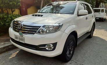 Pearl White Toyota Fortuner 2015 for sale in Manila