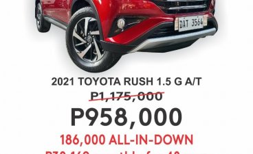 White Toyota Rush 2021 for sale in Cainta