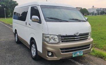 Sell White 2013 Toyota Hiace in Quezon City