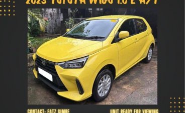 Selling Yellow Toyota Wigo 2023 in Quezon City