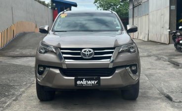 Bronze Toyota Fortuner 2018 for sale in Manual
