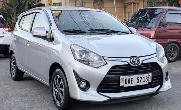 Silver Toyota Wigo 2017 Hatchback at 35000 for sale in Manila