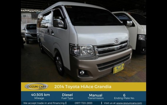 2014 Toyota Hiace GL Grandia MT for sale
