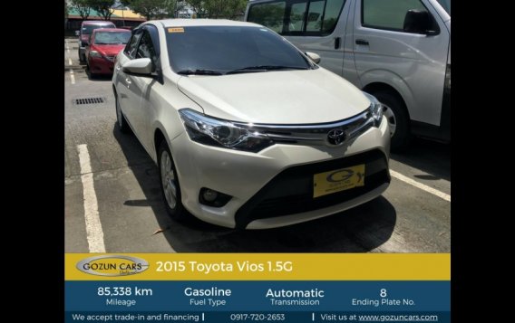 2015 Toyota Vios G AT for sale